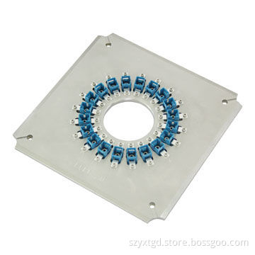 Polished Fixture/Plate/Grinding Jig with 20 Fiber Connectors